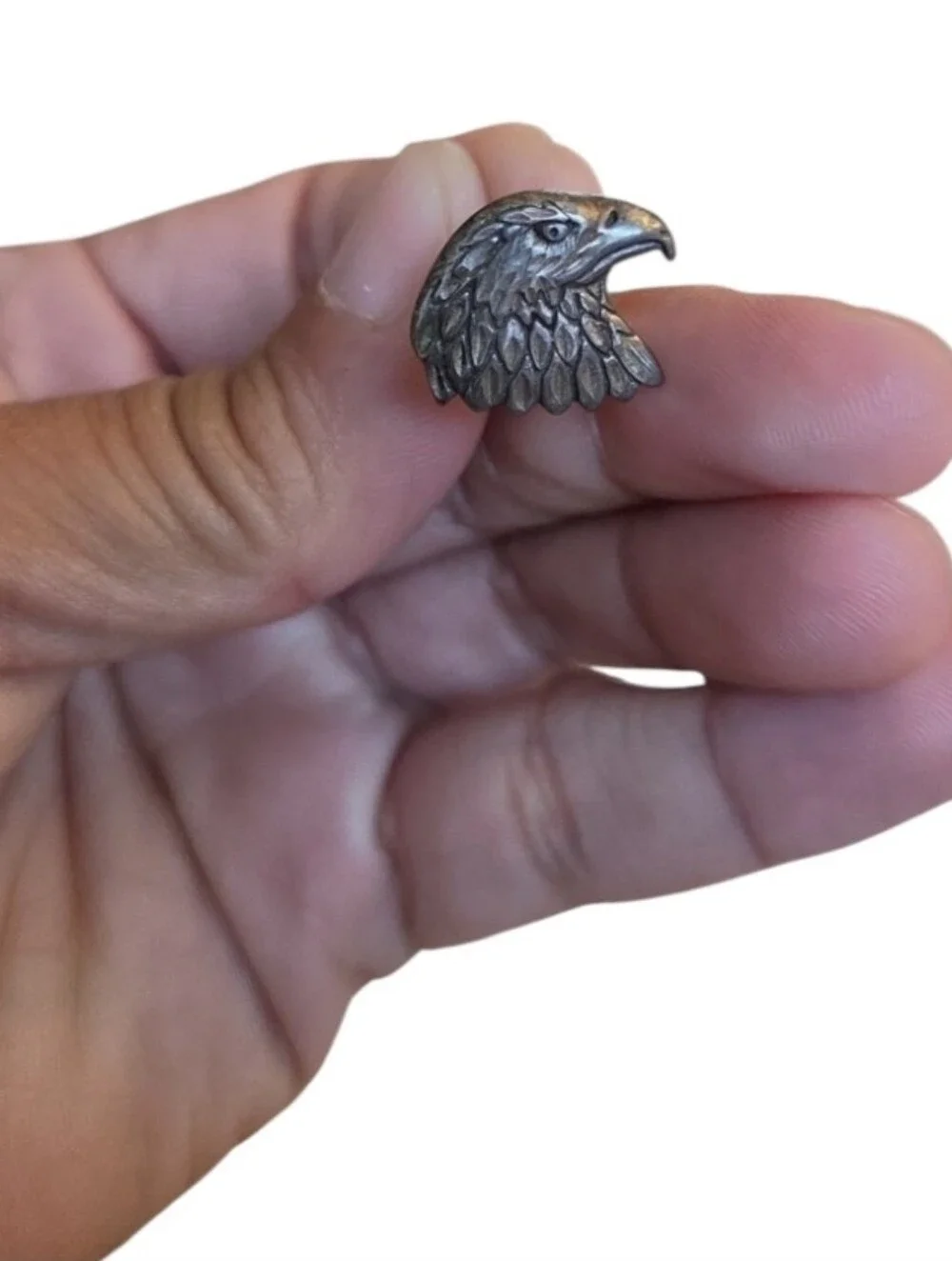 Vintage Sterling Eagle Bird Lapel Pin